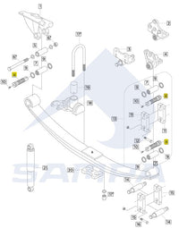 Pin / Screw Spring Suspension 030.117, 1076334