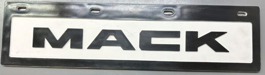 Mudflap White Background Black Text 152mm (6") L X 609mm (24") W
