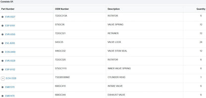 Cylinder Head Mack 732GB3501M2, 25503798