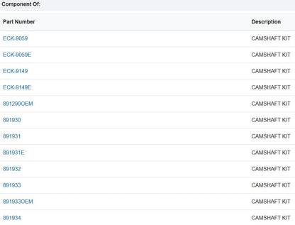 Camshaft Installation Kit PAI ECK-9059-100