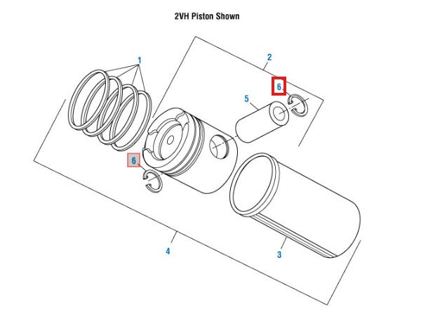 C/Clip Retaining Piston Ring Mack 97AX124