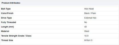 Screw (Bolt) Mack 25501209, 419GC31M