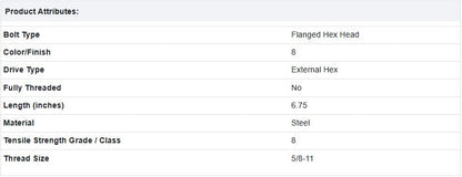 Screw (Bolt) Mack 20705433, 400GC33P5